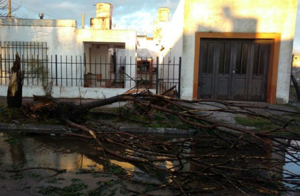 Tras el temporal, hay cinco viviendas con riesgo de derrumbe en Huinca Renancó y siguen las lluvias en el sur provincial