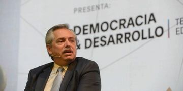 Alberto Fernández en el seminario \