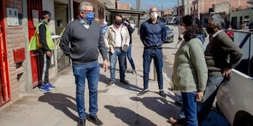 Morales en el barrio Tupac Amaru de San Salvador de Jujuy