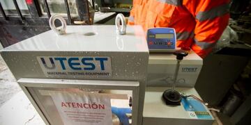 Prensa hidráulica en Ushuaia