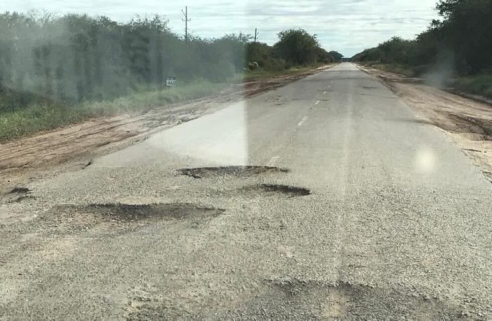 Abandono total: así está la Ruta Nacional 16
