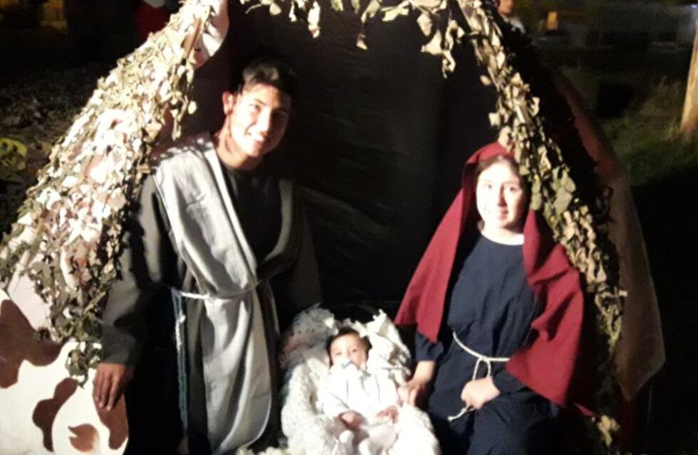 Se realizó el Pesebre viviente en el barrio Centenario
