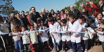 Valdés inauguró 32 kilómetros de ripio en la zona rural de Goya\u002E (Foto: @gustavovaldesok)