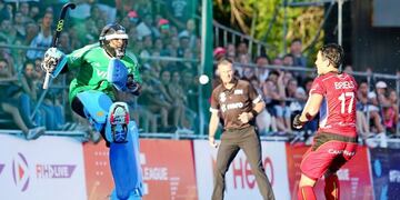 Los Leones cayeron ante Bélgica 4-2 (Prensa CAH)