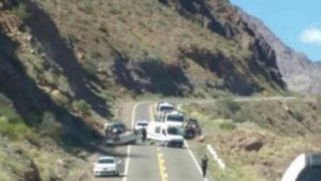 Los heridos estu00e1n siendo trasladados al hospital de Uspallata.