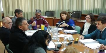 Concejo Municipal de Rafaela reunido con Marcela Basano, Daniel Ricotti y Luis Ambort