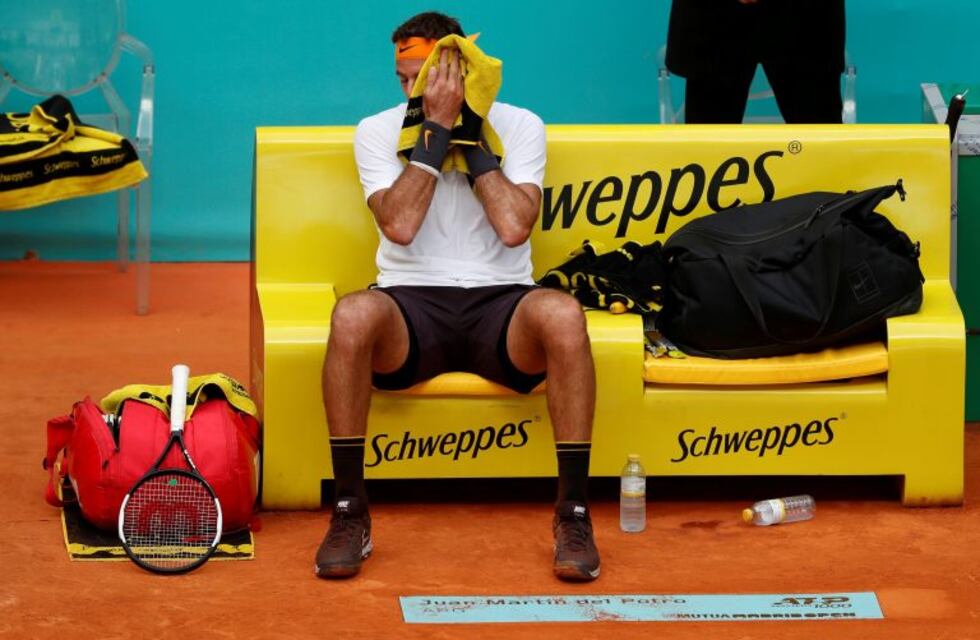 Del Potro sucumbió ante el serbio Djere y se despidió del Masters 1000 de Madrid