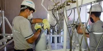 Planta envasadora de oxígeno, en Jujuy
