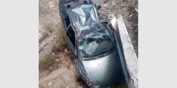 Así quedó el Renault Megane en el que viajaba la pareja\u002E