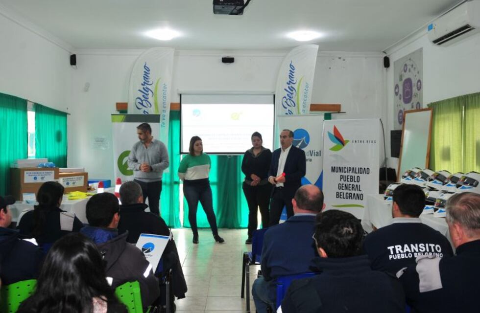 El Observatorio de Seguridad Vial capacitó agentes en Pueblo Belgrano