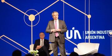 Alberto Fernández, en la 25a Conferencia de la Unión Industrial Argentina (UIA)\u002E (Prensa UIA)