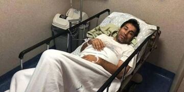 Nelson "Pipino" Cuevas, el exjugador de River, está internado por dengue