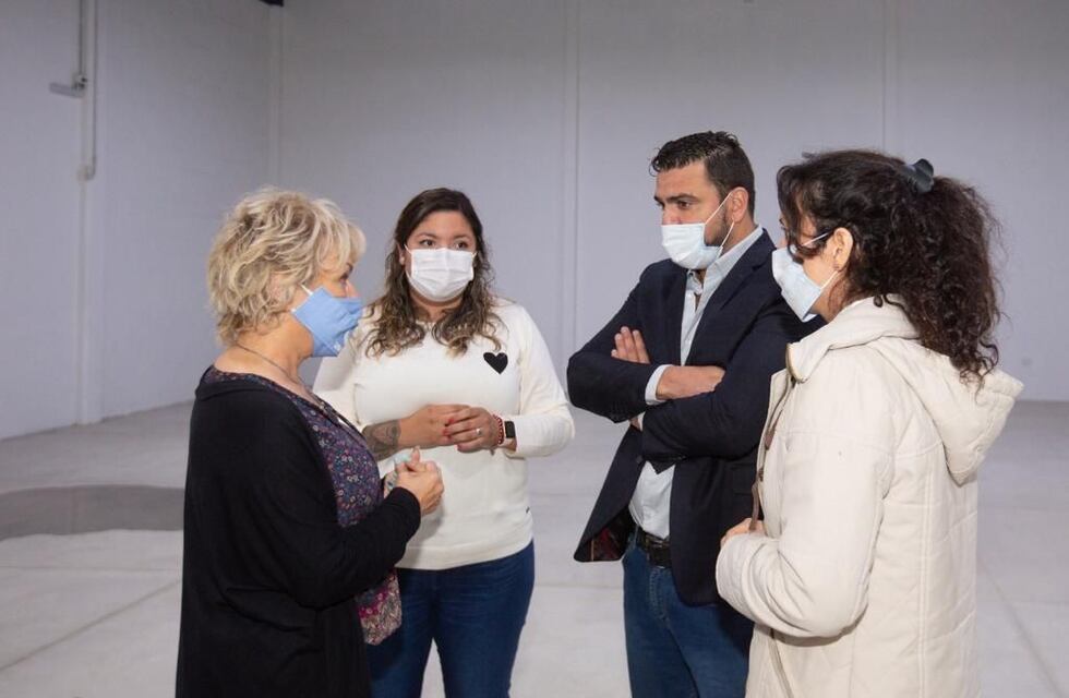 Walter Vuoto recorrió las obras de refacción y de recuperación del edificio del Centro Cultural Actuar