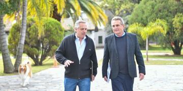 El santafesino visitó al jefe de Estado este sábado en la Quinta de Olivos.