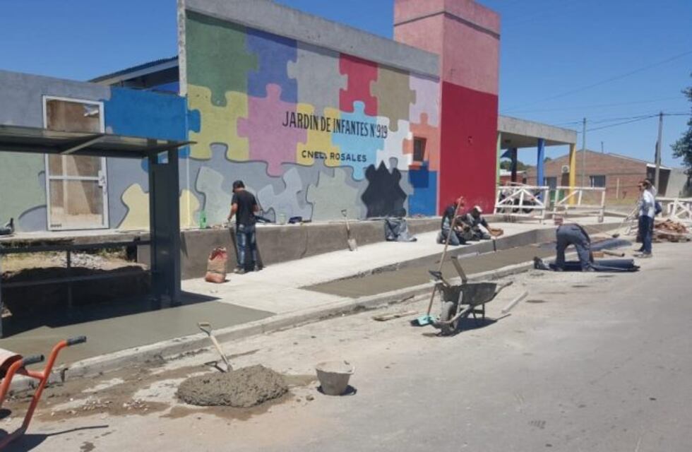 Obras: Jardín 919 y la EP25