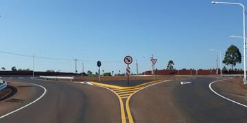 Vialidad de Misiones habilitó una rotonda en el acceso a la lcoalidad de Gobernador López\u002E