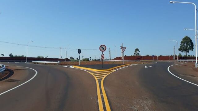 Vialidad de Misiones habilitó una rotonda en el acceso a la lcoalidad de Gobernador López\u002E