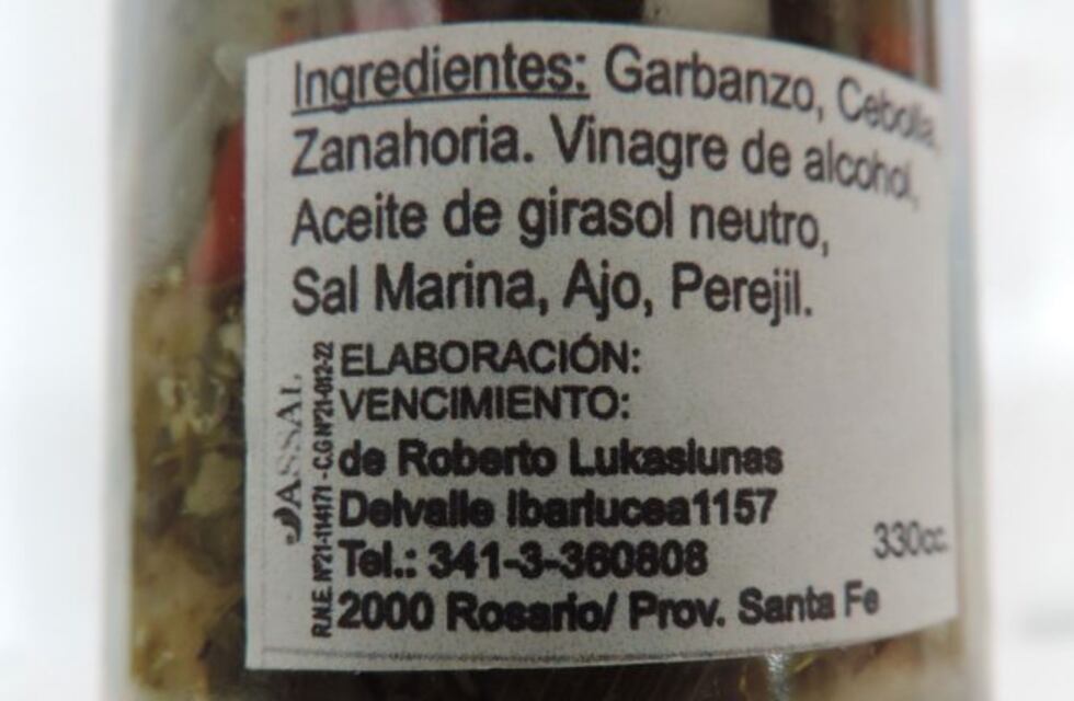 Prohiben el consumo de una marca de escabeche rosarina
