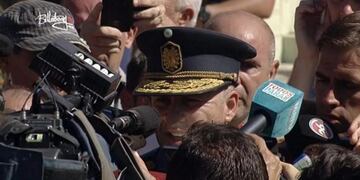 Acompañado por su abogado Miguel Ángel Pierri declaró en el marco de la causa que investiga el desvío de fondos