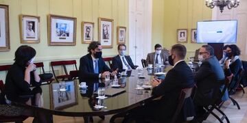 Reunión en Casa Rosada\u002E (Presidencia)