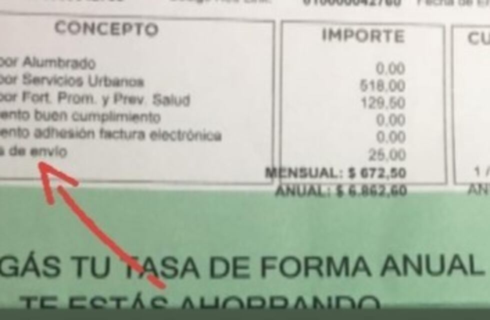 Por qué cobran el gasto de envío en las tasas municipales