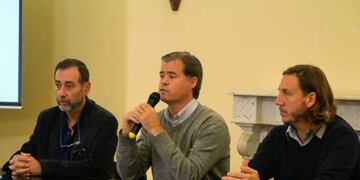 Juan Carlos Mansilla - Martín Piaggio - Roberto Piaggio\nCrédito: Comunicación Institucional