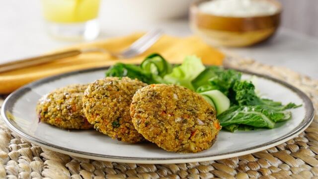 Receta fácil, rápida y nutritiva: hamburguesas de lentejas.