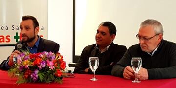 Alejandro Suvire, René Villegas y Carlos Valcarcel (Pami)\u002E