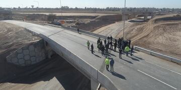 Se habilitó un ramal del distribuidor que conecta Circunvalación y Ruta 20