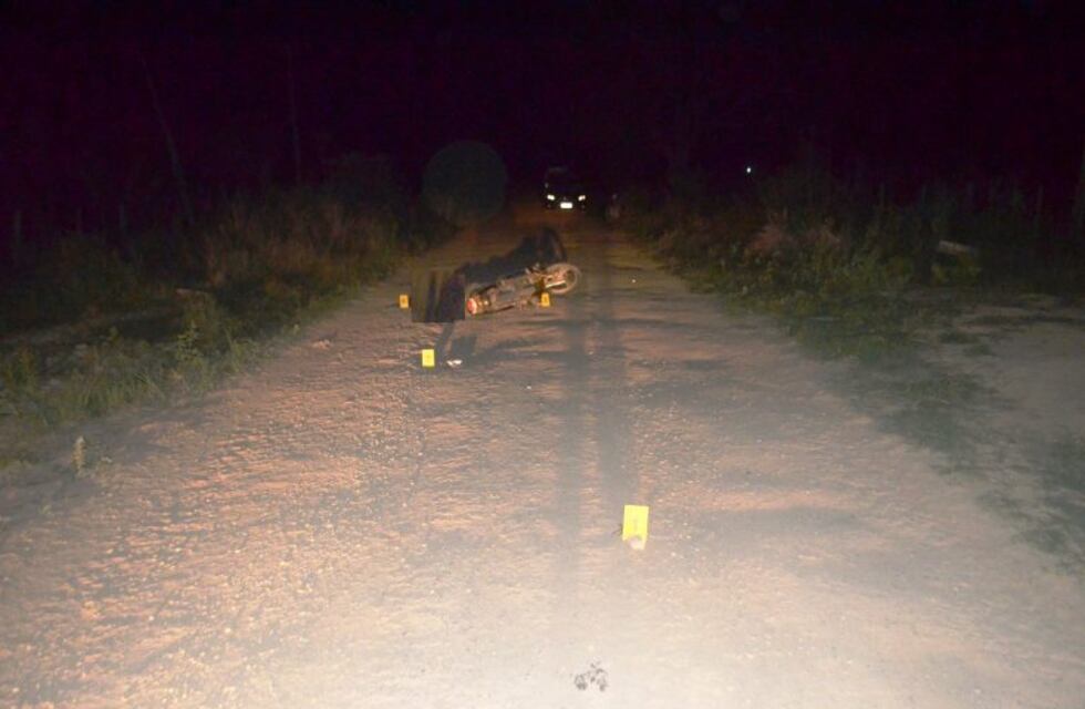 Falleció al caerse de la moto en un camino vecinal