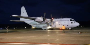 Llegada del Hércules a Ushuaia\u002E