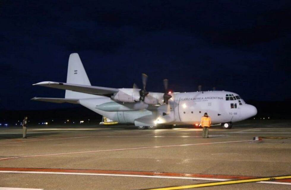 Arribó a Tierra del Fuego el Hércules con respiradores e insumos hospitalarios