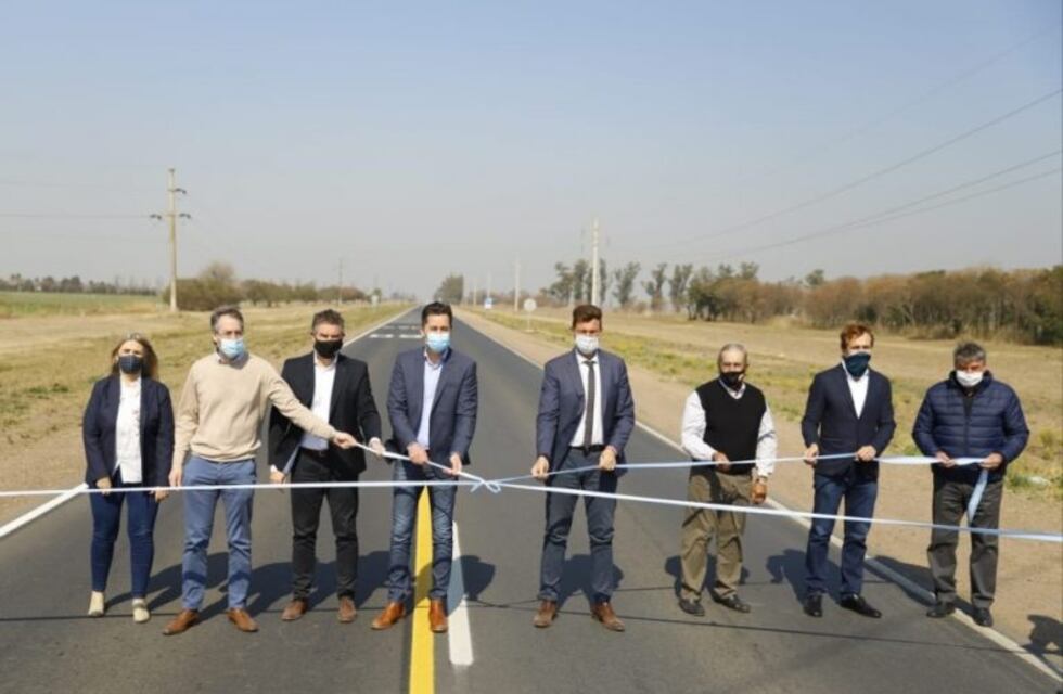 Inauguraron la repavimentación de la Ruta Provincial 1