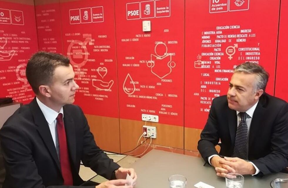 España: Cornejo se reunió con Héctor Gómez Hernández, dirigente del PSOE