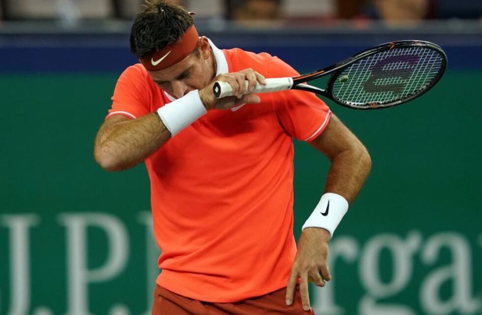 Del Potro se retiró del Masters 1000 de Shanghai por lesión