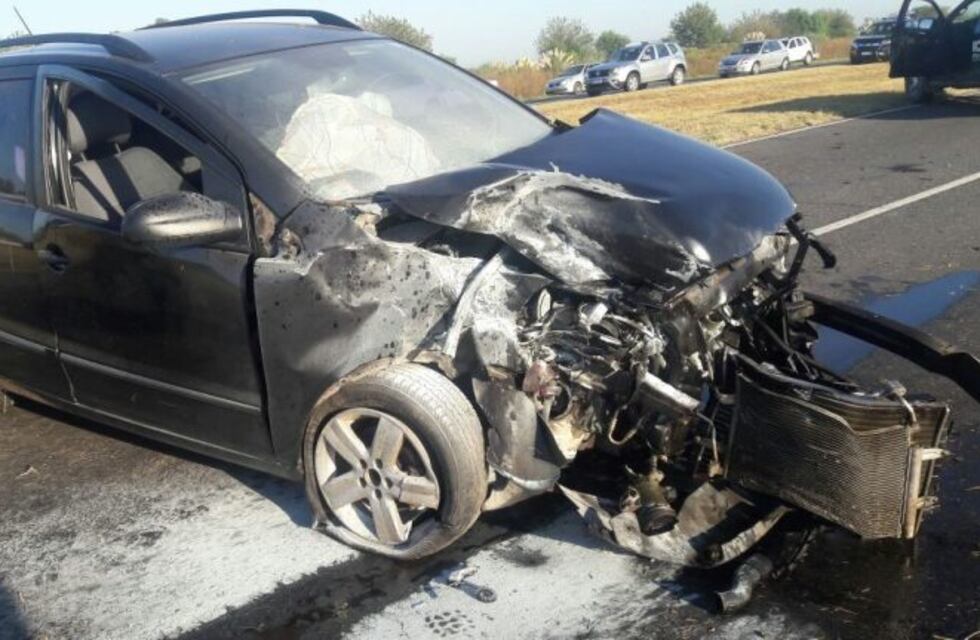 Liberaron el tránsito tras un choque múltiple sobre la autopista Rosario-Santa Fe