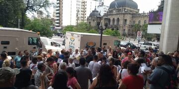 Protesta de subagentes de quiniela en Tucumán\u002E