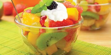 Postres con frutas de estación