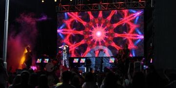 Patricia Sosa dio un show en Posadas para celebrar la aprobación de la Ley de Paridad de Género\u002E (Foto: Misiones Online)