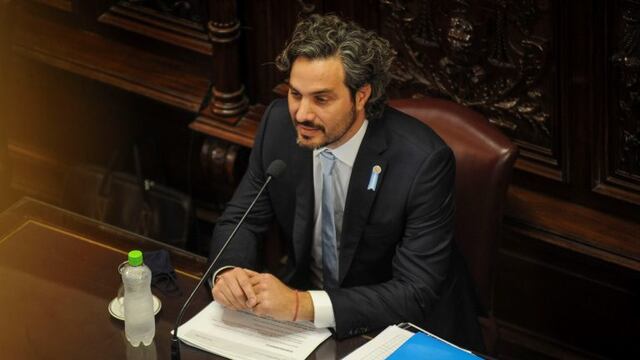 El jefe de gabinete Santiago Cafiero en el Senado (Archivo)