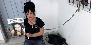 Marta Cejas pidiendo justicia por su hija Marilyn\u002E
