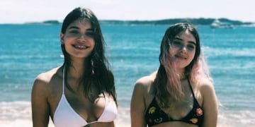 Eva de Dominici y su hermana