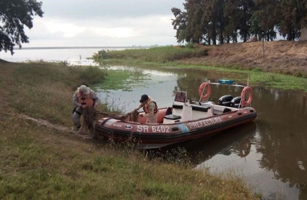 Secuestraron 1.200 metros de redes de pesca en el embalse Río Hondo