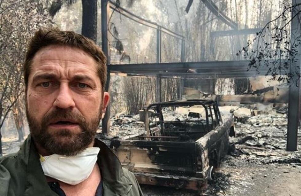Así quedó la mansión de Gerard Butler tras ser alcanzada por un voraz incendio