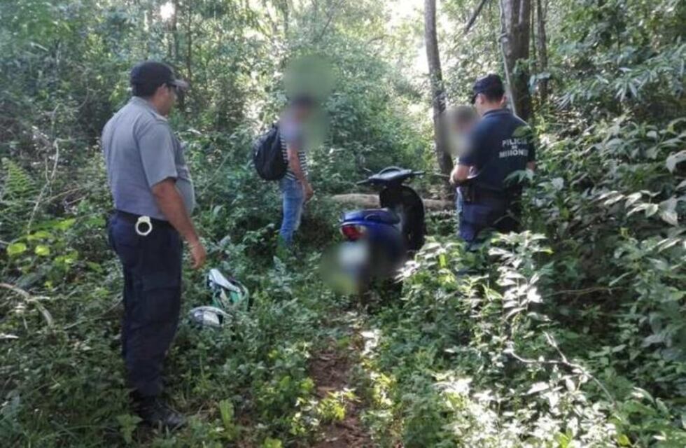 Denunció que le robaron su moto y la Policía la halló entre malezas