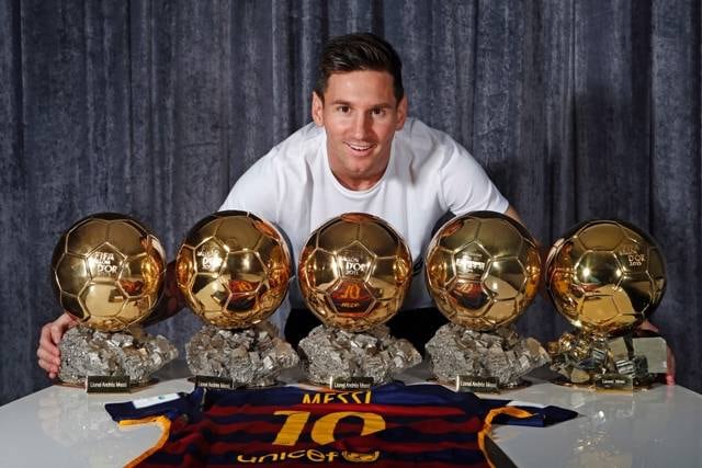 Federer y Usain Bolt, rendidos ante Messi por su quinto Balón de Oro