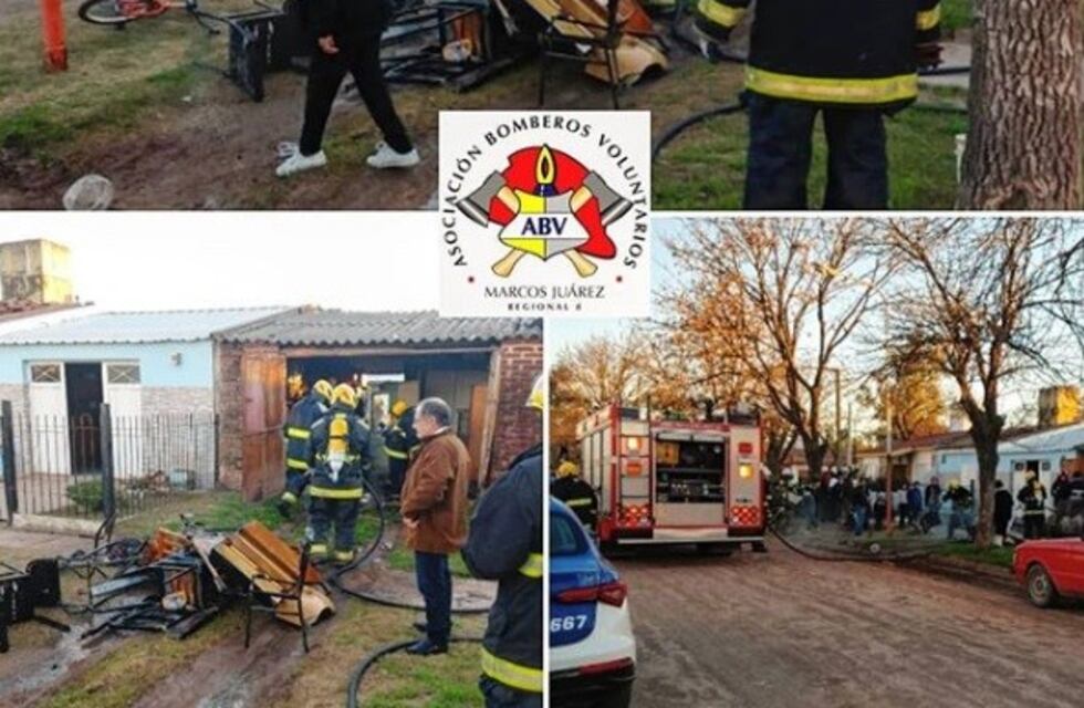 Salida de bomberos en la ciudad de Marcos Juárez