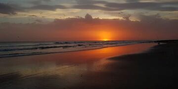Atardecer en Claromecó (foto: facebook/paraíso Claromecó)
