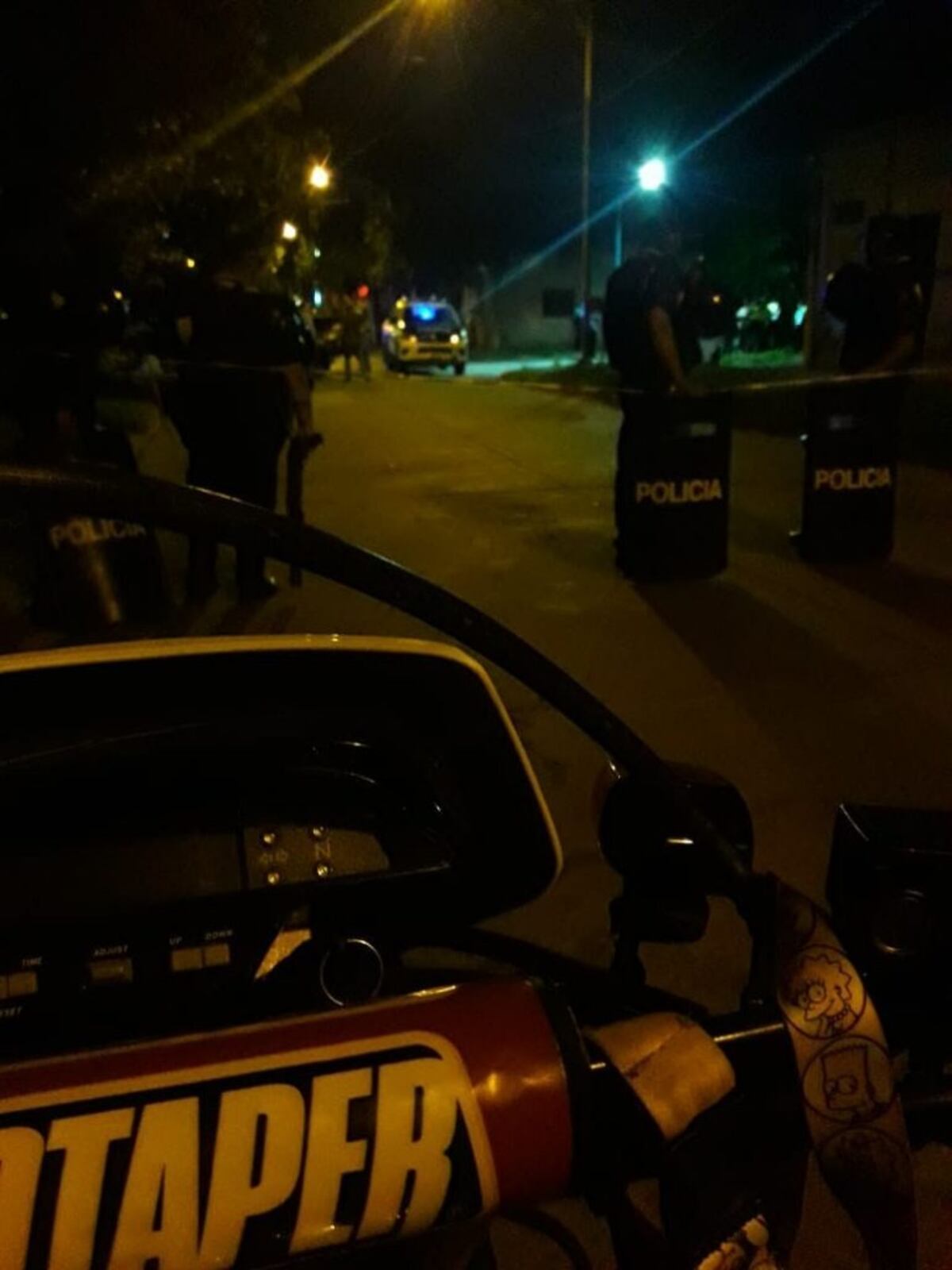 La policía acordonó el lugar, para trabajar con tranquilidad\u002E