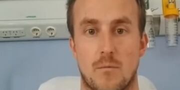 El paciente marplatense con coronavirus contó lo que vive desde el HPC (Foto: Captura de video)